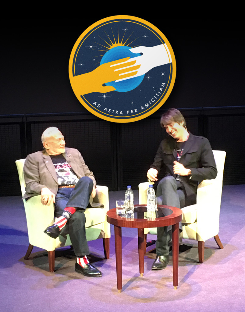 Buzz Aldrin in conversation with Brian Cox